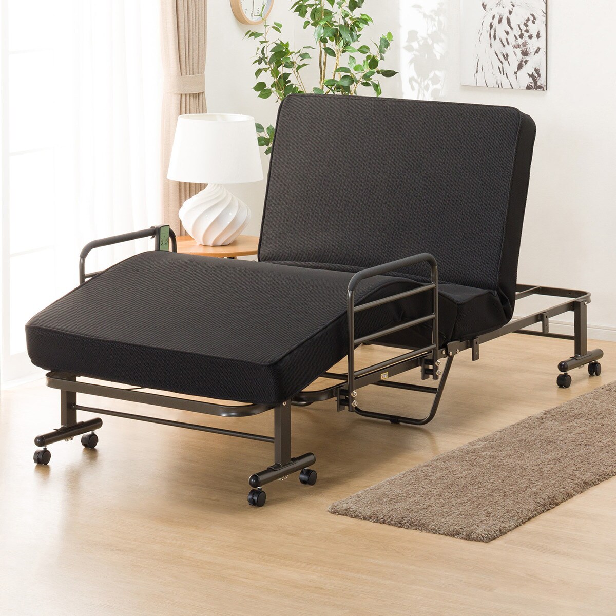 楽天市場】電動折りたたみベッド (セレサ3 サイドガード) 幅50cm