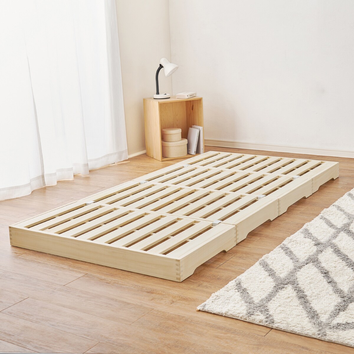 楽天市場】桐・頑丈設計 分割式すのこベッド(シングル) ニトリ