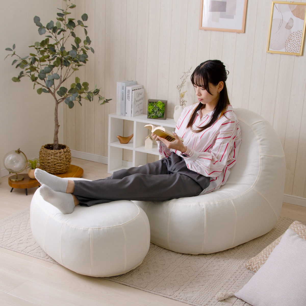 楽天市場】カバーが洗える1人用ふわもちソファセット ニトリ