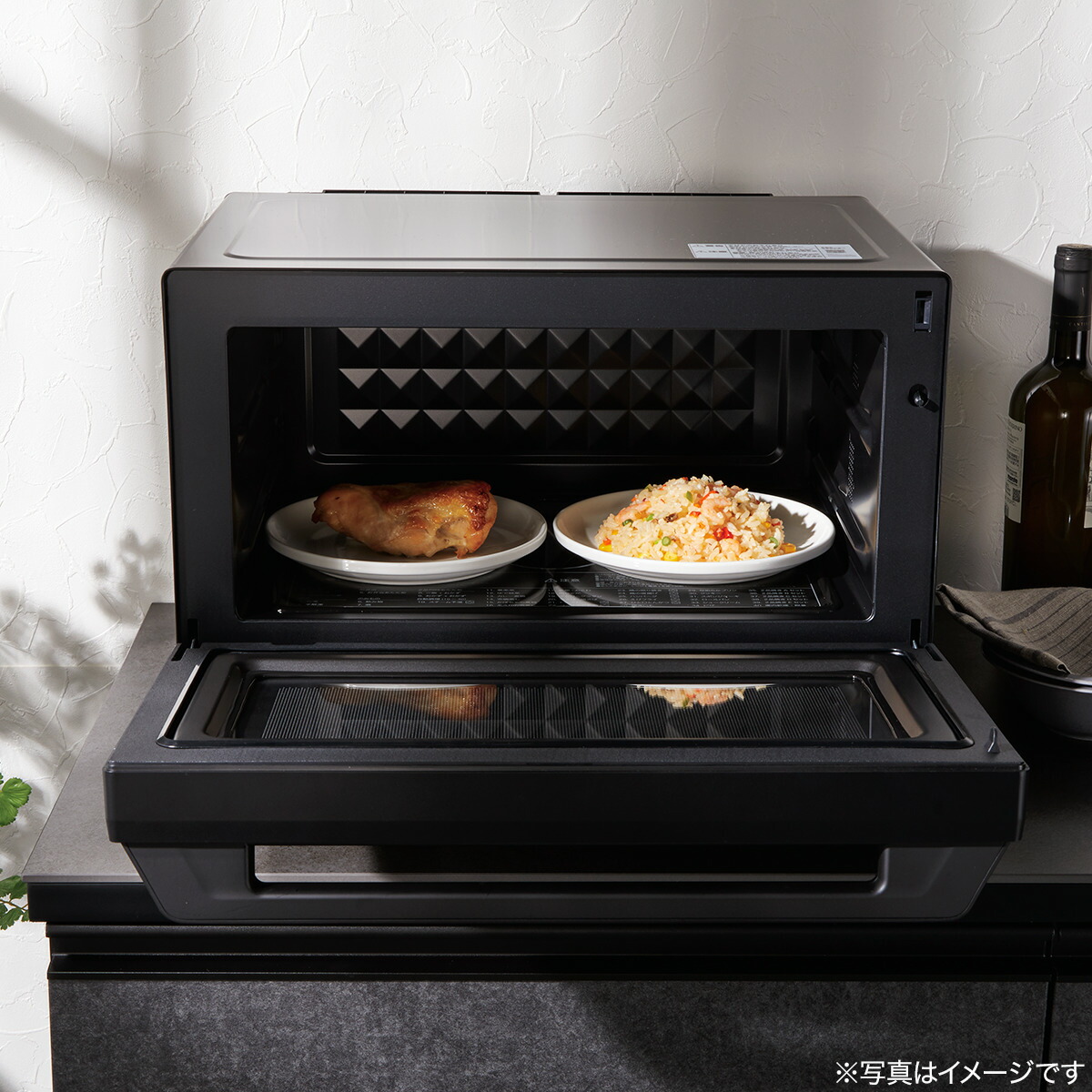 楽天市場】Wできたてシェフ スチームオーブンレンジ(23L スチーム容器