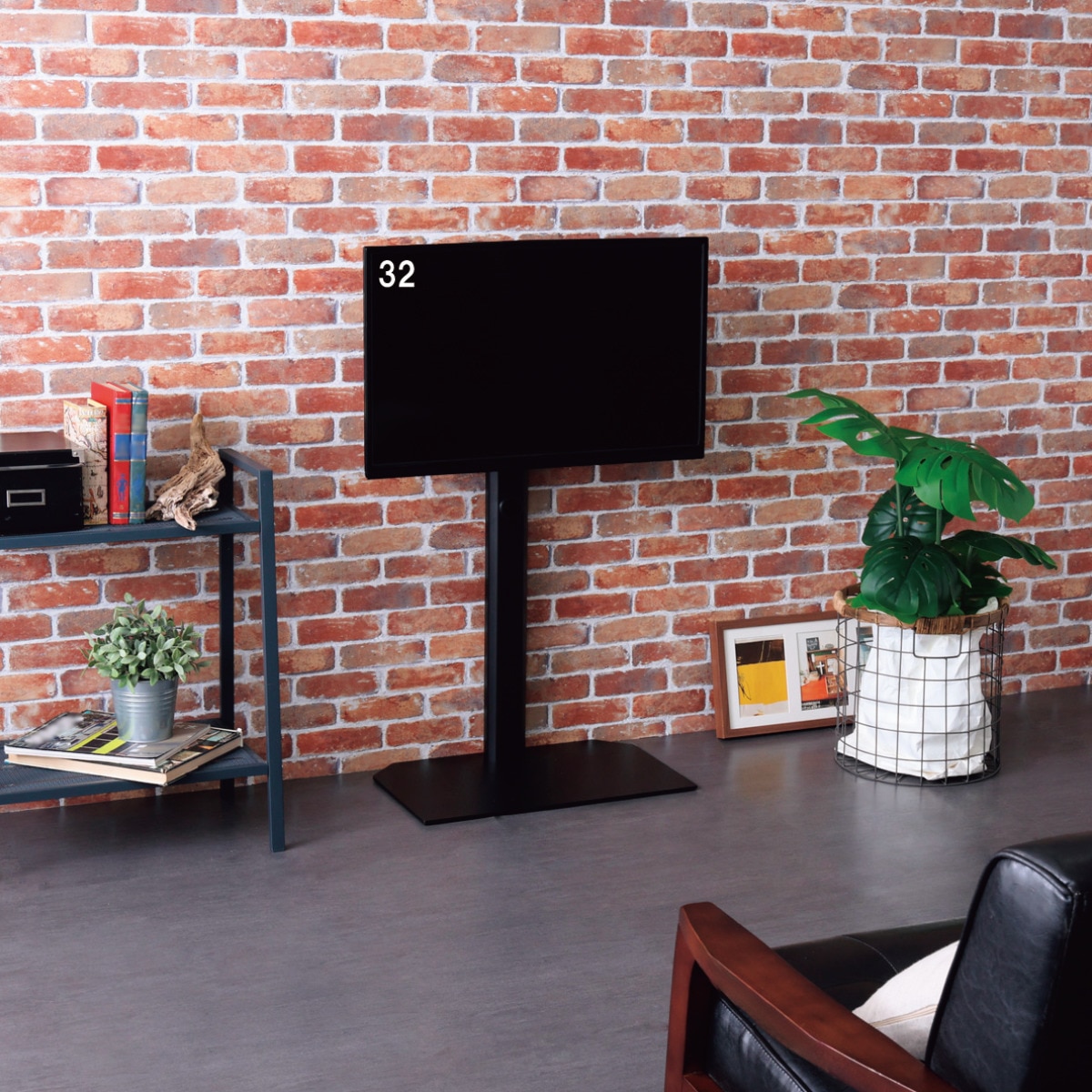 楽天市場】壁寄せテレビスタンド (HTR01 BK) ニトリ 【玄関先迄納品