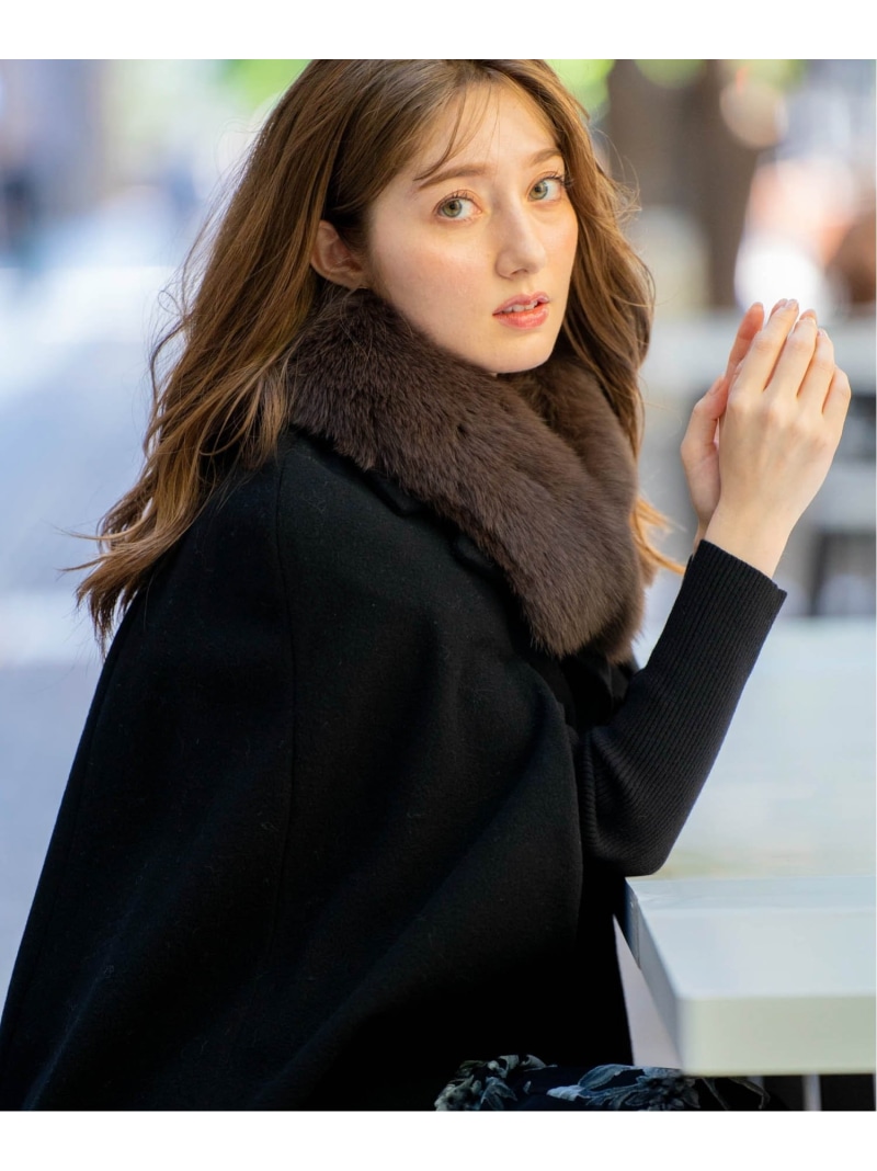 楽天市場】【SALE／70%OFF】ファースリットケープコート Noela ノエラ