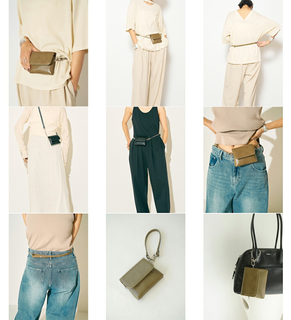 楽天市場】【YENN/イエン】チェーンベルトポーチ/CHAIN BELT POUCH