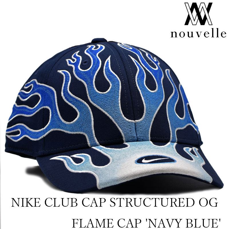 楽天市場】NIKE ナイキ CLUB CAP STRUCTURED OG FLAME CAP NAVY BLUE