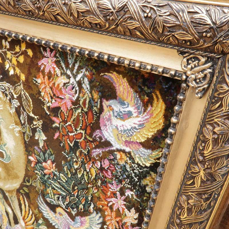 楽天市場】ペルシャ絨毯 イラン・タブリーズ 絵画 125×92cm（額縁込