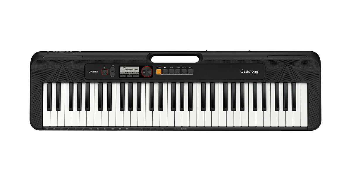 楽天市場】Casiotone ベーシックキーボード CT-S200BK 黒 CASIO カシオ
