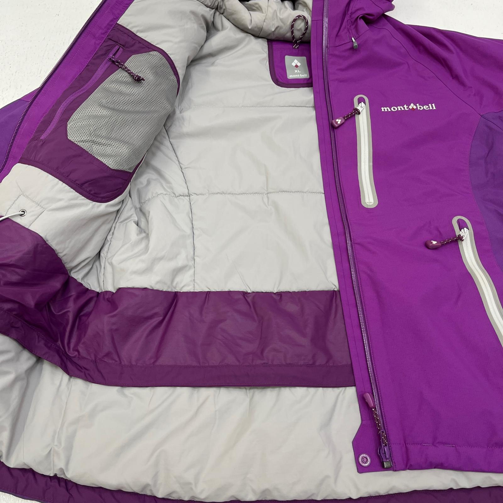 未使用品】mont-bell パウダーライトパーカ レディースL パープル