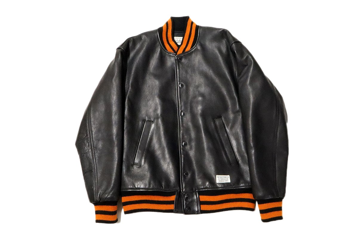 楽天市場】【中古】WACKO MARIA LEATHER VARSITY JACKET 20AW