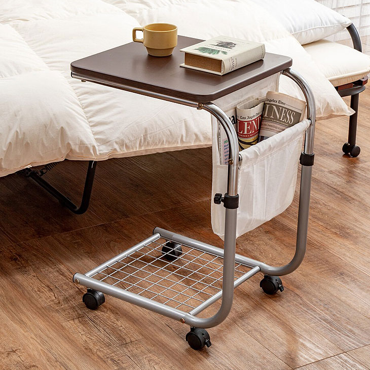 楽天市場】昇降式 サイドテーブル ベッドテーブル ナイトテーブル