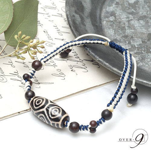 龍眼天珠紐ブレス　純銀シルバー 最高のパワー権力 金運財運 魔除け 幸福呼ぶ❣️ 龍眼天珠紐ブレス 純銀シルバー 最高のパワー権力 金運財運 魔除け