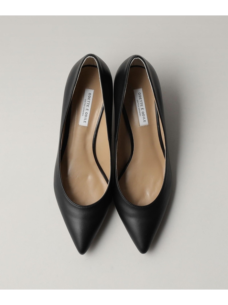 楽天市場】ポインテッドブロックヒール パンプス55↓↑ ODETTE E ODILE