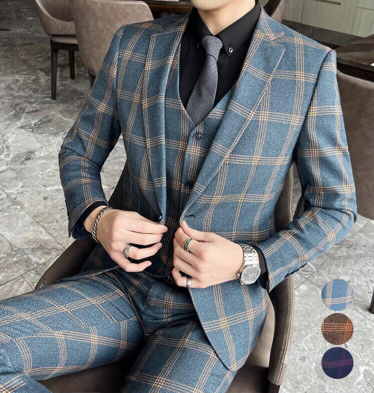 楽天市場】【送料無料】春秋 ビジネススーツ スリーピース スーツ