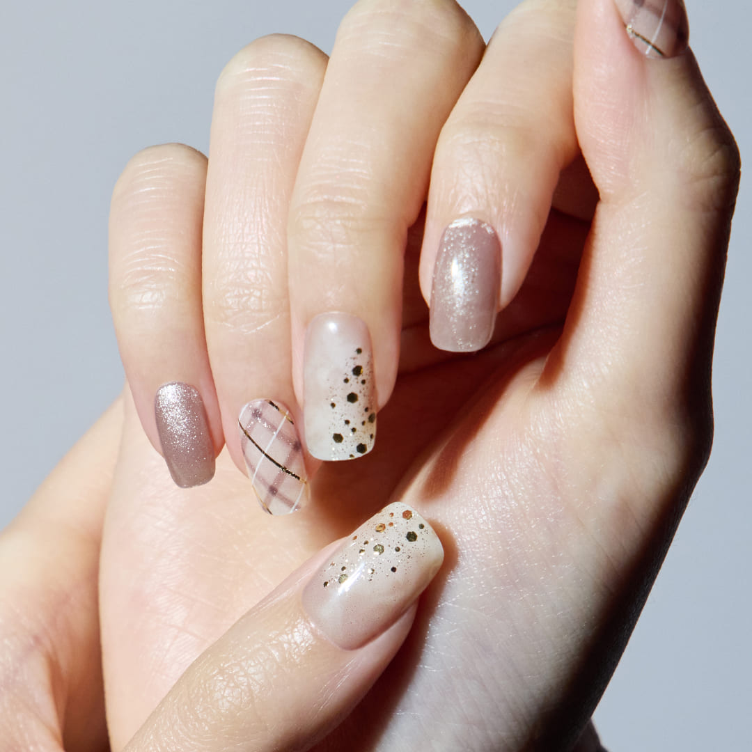 楽天市場】【公式】N Milk Tea Plaid：ND-136-J/ ohora gelnails nail