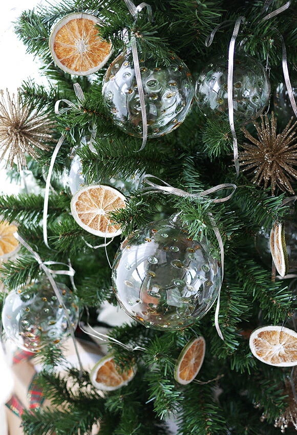 楽天市場】クリアガラスボールオーナメント ゴールドドット S ＜ZODAX