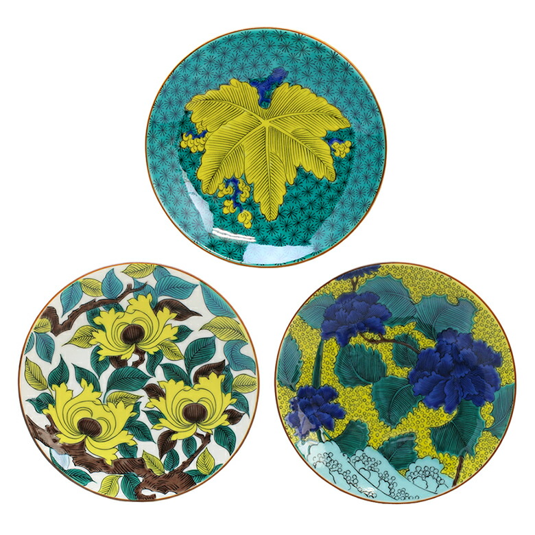 楽天市場】古九谷 5号皿 3枚セット : TABLE ＆ STYLE