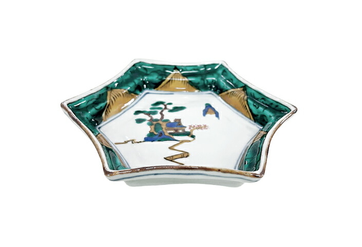 楽天市場】5寸六角皿 古九谷山水 : TABLE ＆ STYLE