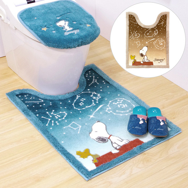楽天市場】スヌーピー ロングトイレマット (星空スヌーピー) SNOOPY