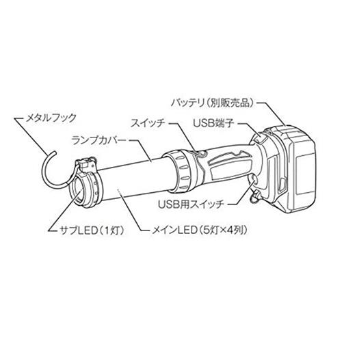 楽天市場】makita マキタ ML807 充電式LEDワークライト(本体のみ