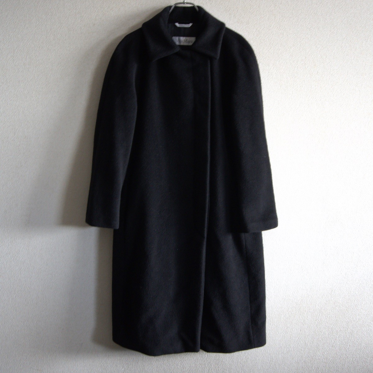 MaxMara 銀タグ ウールコート サイズ38 ブラック 銀タグ 42サイズ MAX