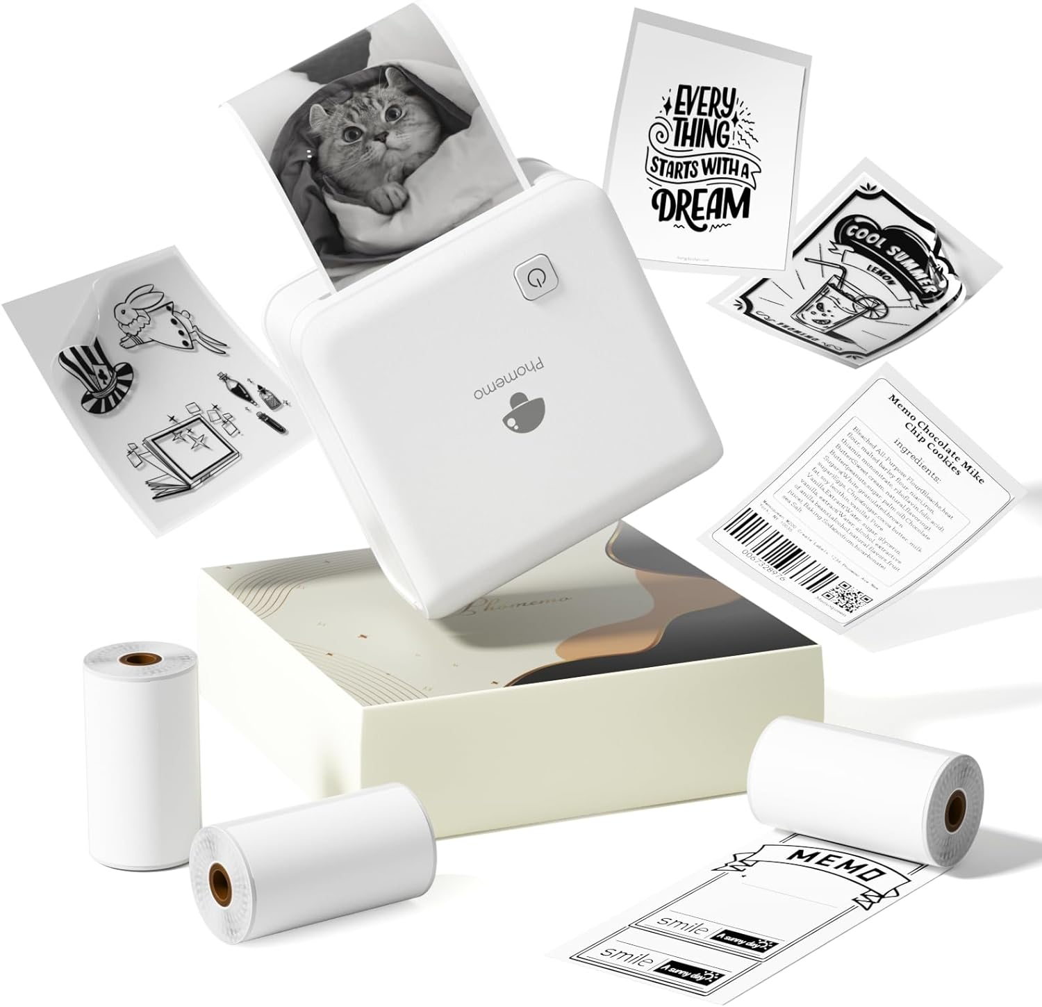 楽天市場】[レビュー特典] 選べる スマホ ミニプリンター Phomemo