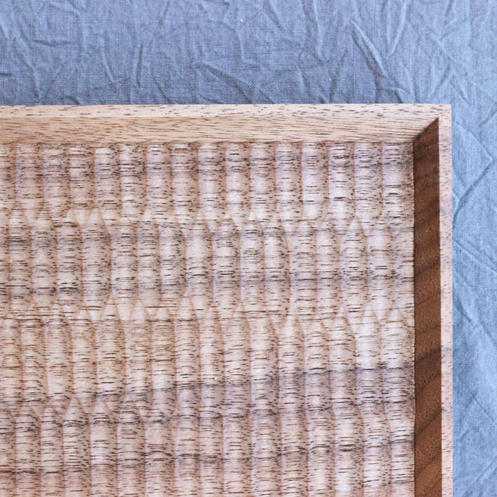 楽天市場】木工房玄 高塚和則 一人膳 長角 ウォールナット 木立