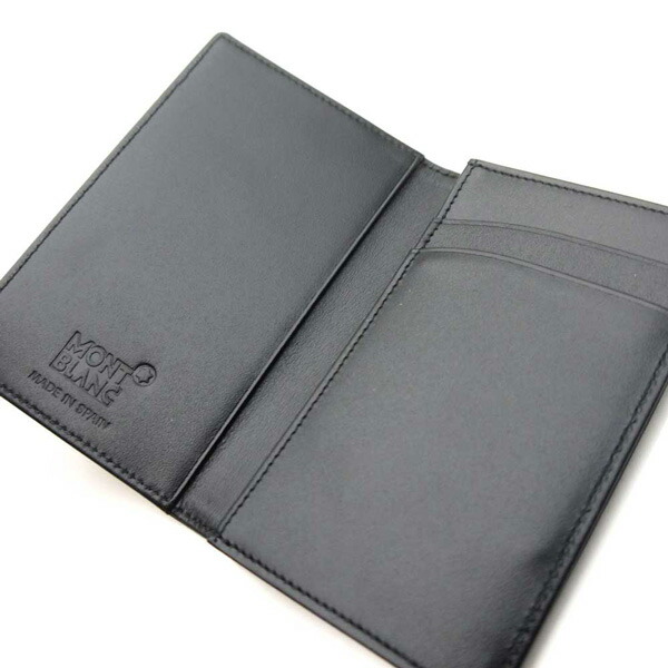MONT BLANC ブラック レザー 名刺入れ カードケース「mimi」 MONT