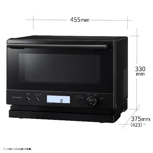 楽天市場】シャープ(SHARP) RE-WF186-B ブラック プレンリー オーブン