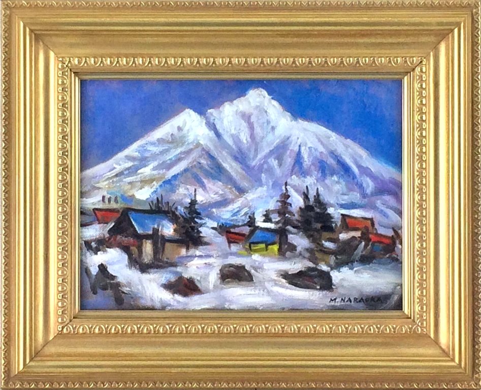 楽天市場】奈良岡正夫 「岩木山」 油彩4号 : 小野画廊