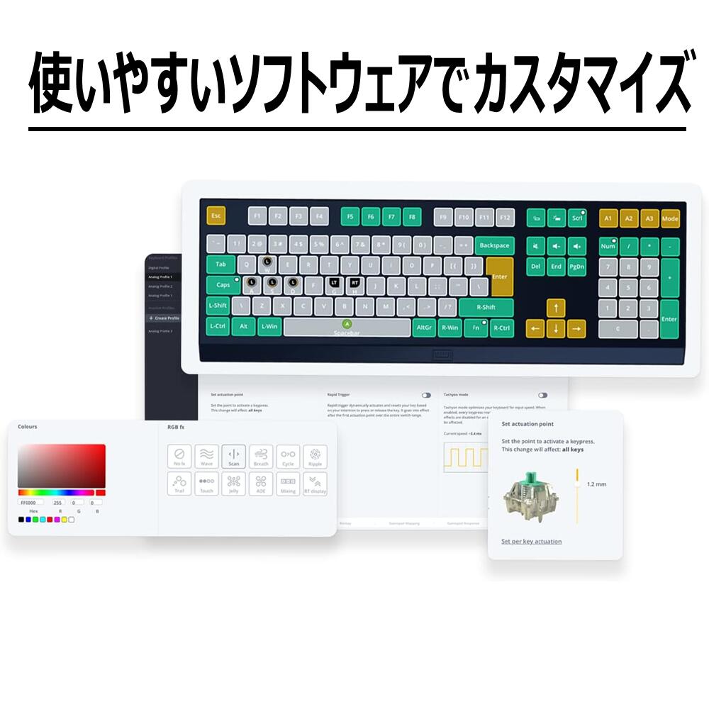 楽天市場】＼大感謝セールは特別価格／ 【公式】Wooting60HE ＋ 改良版