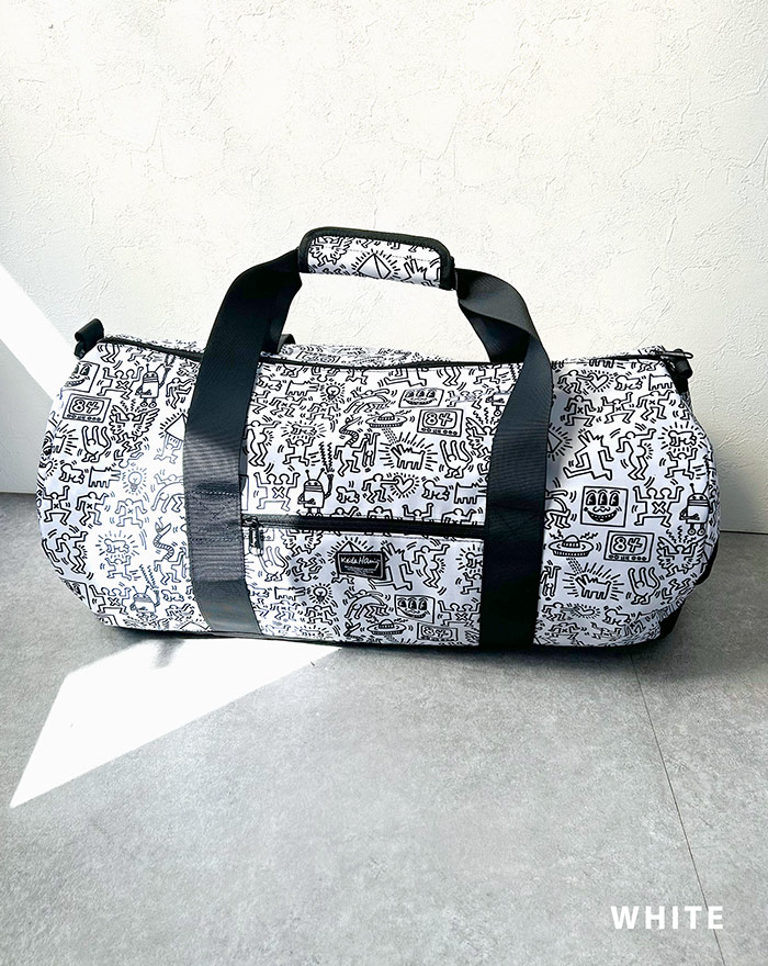 楽天市場】大容量 ボストン バッグ Keith Haring Trabel Line トラベル