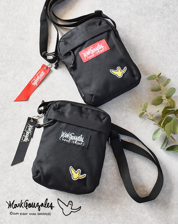 楽天市場】ショルダー バッグ メンズ マークゴンザレス ロゴタグ