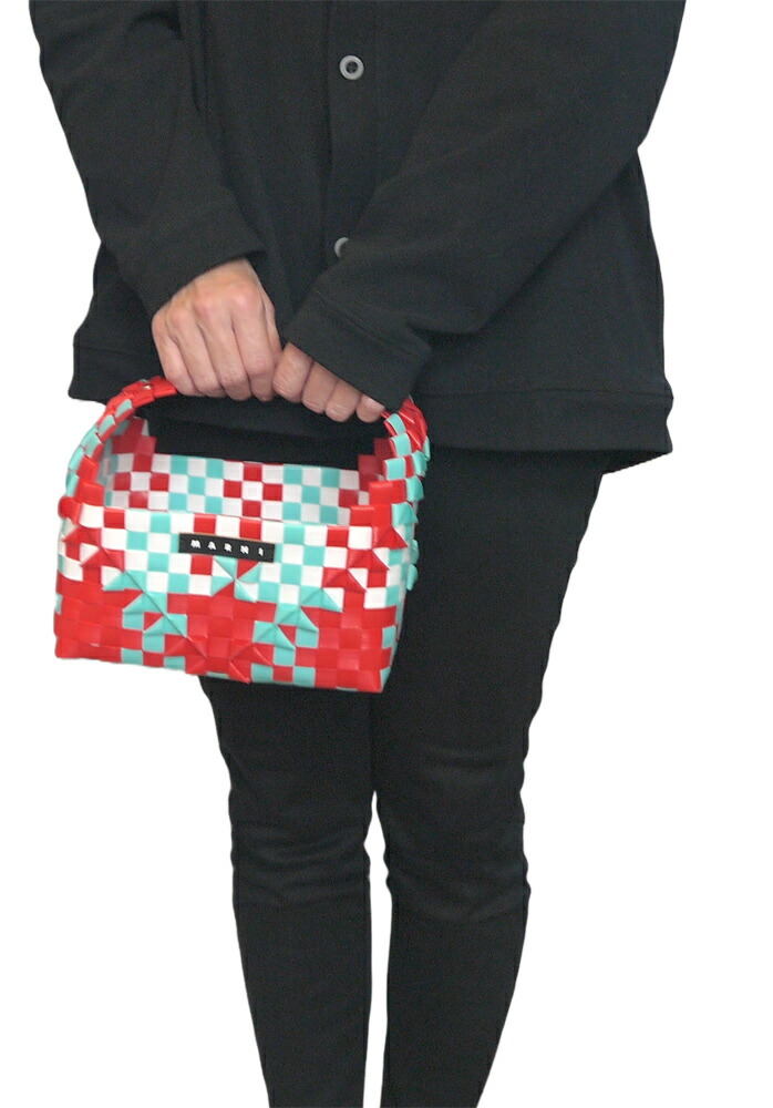 楽天市場】マルニ MARNI かごバッグ レインボーバッグ バスケット