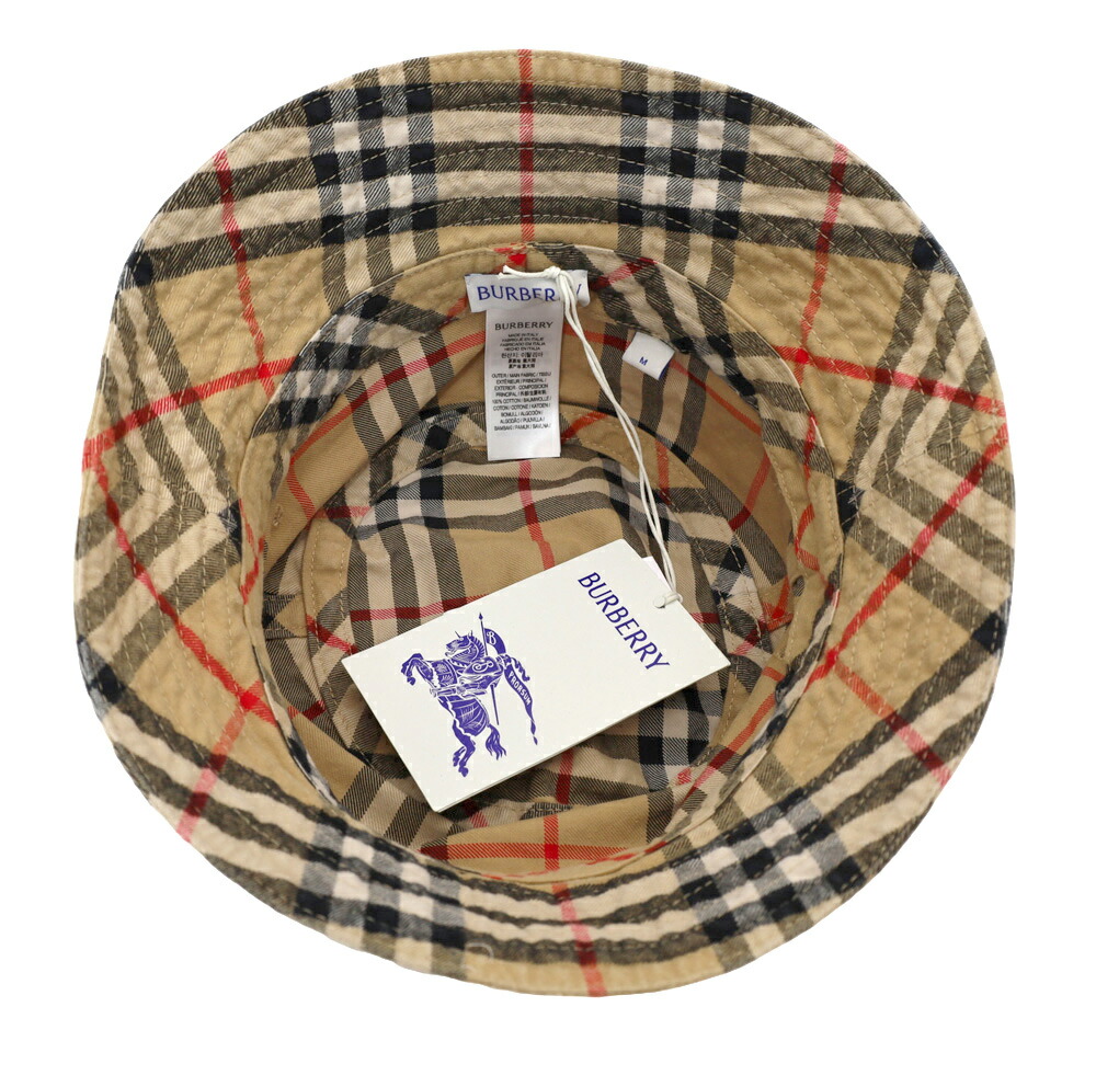 楽天市場】バーバリー BURBERRY バケットハット チェック柄 帽子