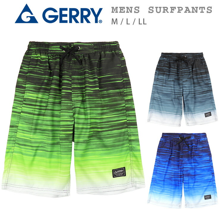 楽天市場】GERRY サーフパンツ水着 メンズ M L LL ブラック ブルー