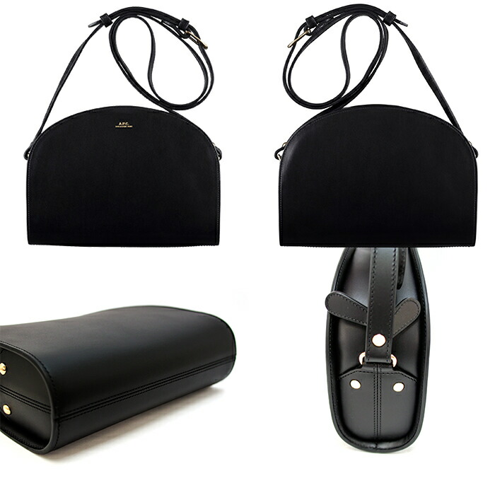 楽天市場】APC アーペーセー レザー ハーフムーン ショルダーバッグ 全