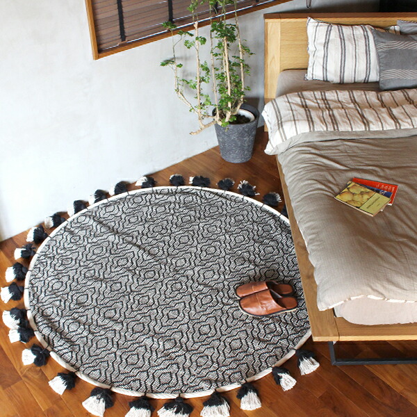 楽天市場】ラグ 円形 『コットン ラグ 2153 サークル』 サークル