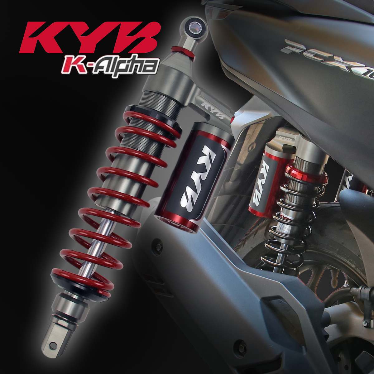 楽天市場】タイ カヤバ KYB PCX125 PCX160 K-Alpha アジャスタブル