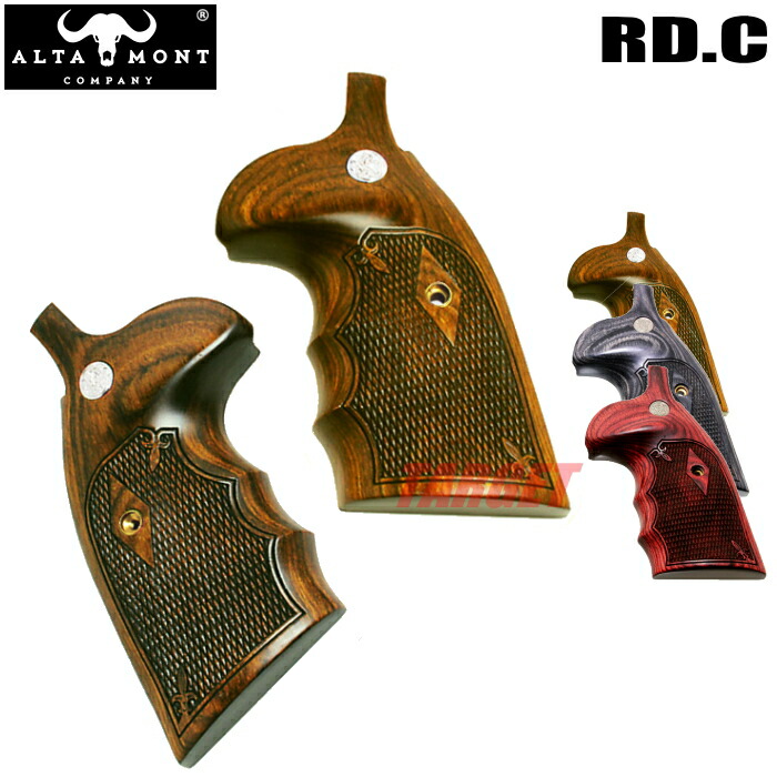 Altamont アルタモントS&W　Kフレーム ラウンド グリップ アルタモント S&W Kフレーム ラウンドバット用 木製グリップ