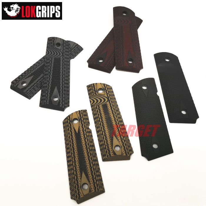 楽天市場】☆LOKGRIPS 1911フルサイズ用 G10製グリップ Double Diamond