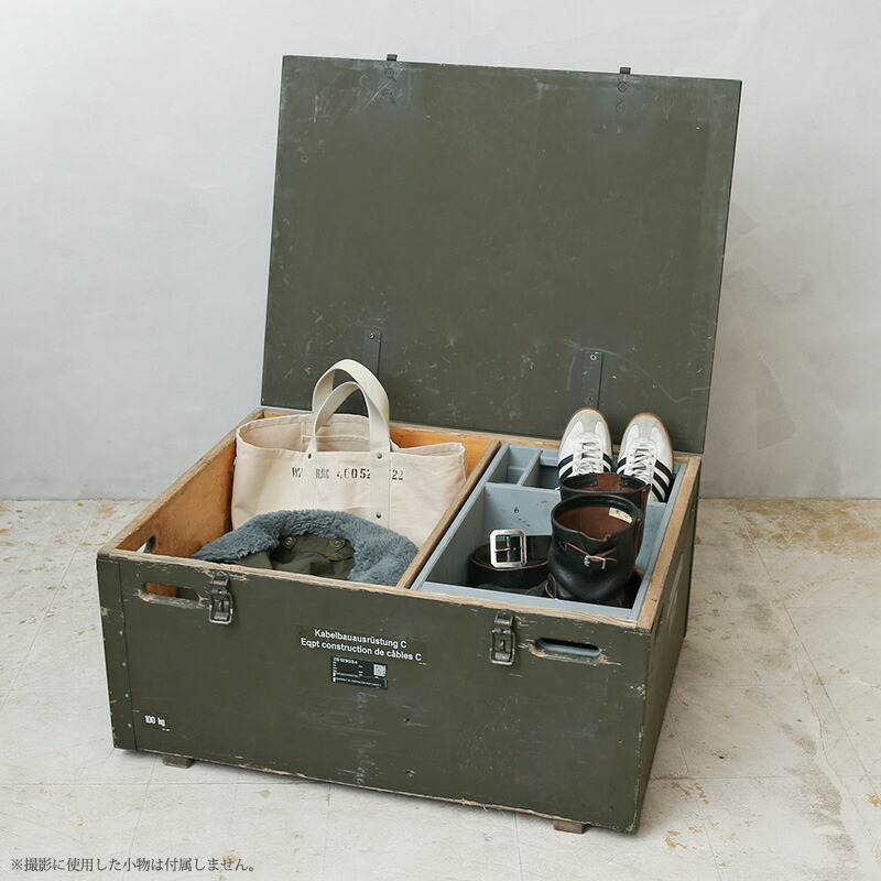 楽天市場】☆実物 USED スイス軍 ウッド ミリタリーボックス（仕切り