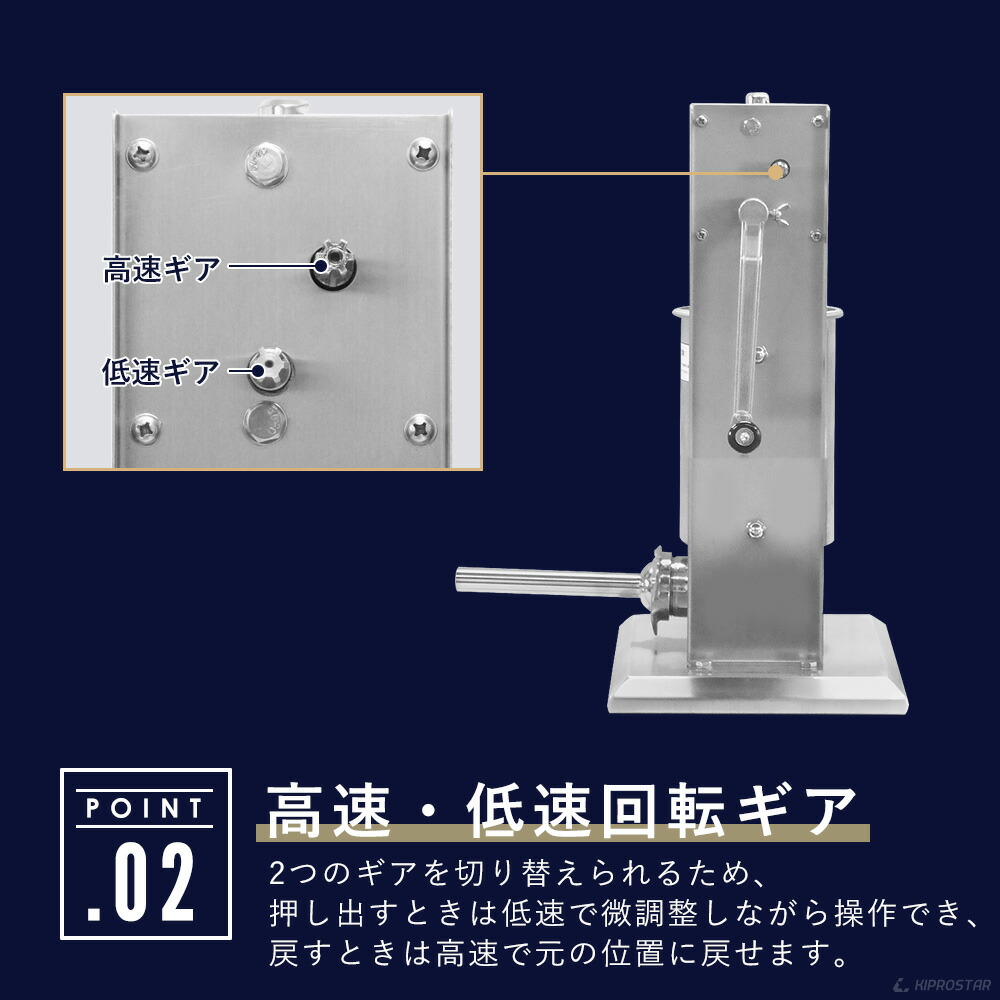 楽天市場】【送料無料】ソーセージスタッファー 3Lタイプ ステンレス