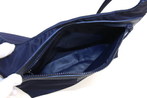 楽天市場】ロンシャン ショルダーバッグ ダークネイビー ナイロン