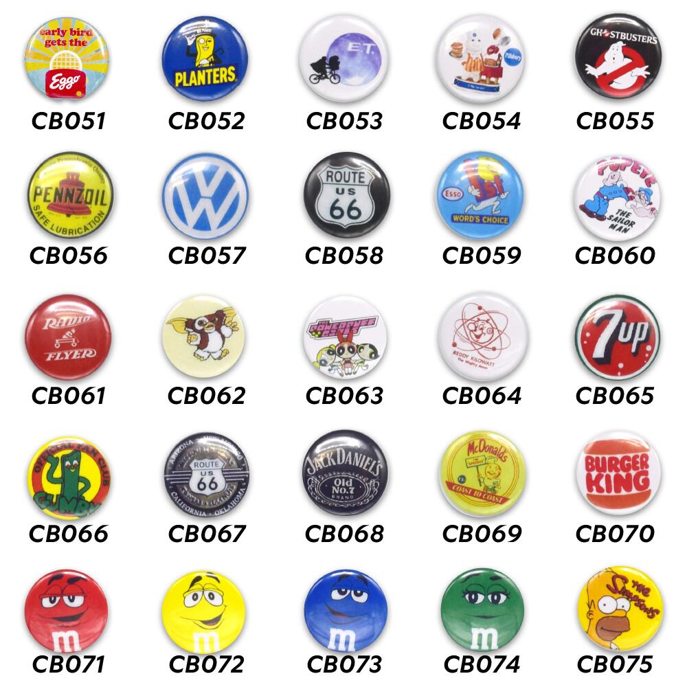 楽天市場】【メール便送料無料】えらべる缶バッチ5個セット / 缶バッジ