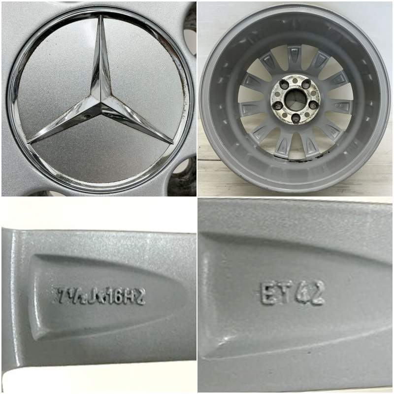 楽天市場】中古 16インチ アルミ メルセデスベンツ Eクラス 純正 4本
