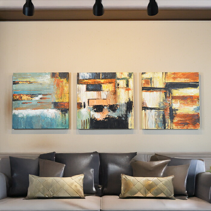 楽天市場】アートパネル 50×50cm 3枚 セット 56 【 アート 玄関 モダン