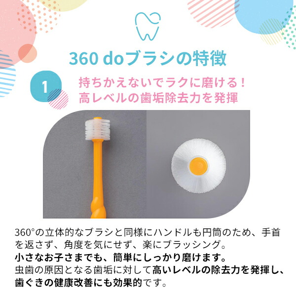 楽天市場】【お得な120本セット】360度歯ブラシ 360ドゥーブラシベビー
