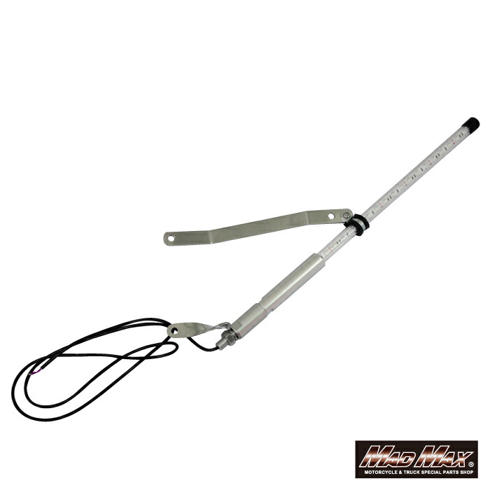 楽天市場】オートバイ用 旗棒白 LED(ホワイト・レッド・ブルー)発光