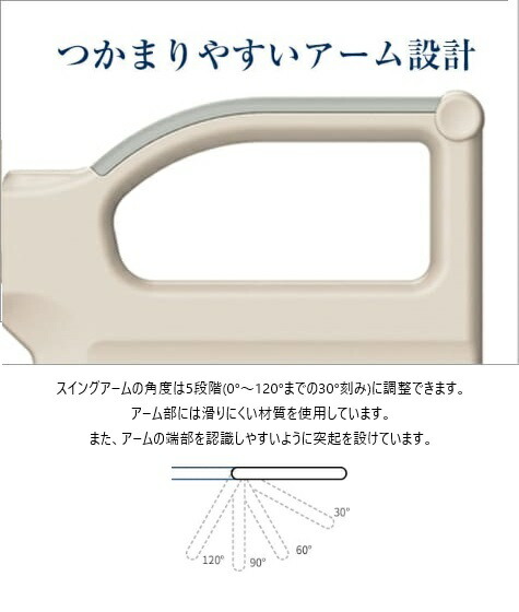 楽天市場】[送料無料] パラマウントベッドスイングアーム介助バー(1本