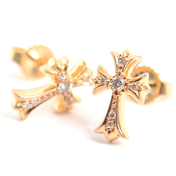 楽天市場】クロムハーツ ピアス メンズ CHクロス ファット スタッド