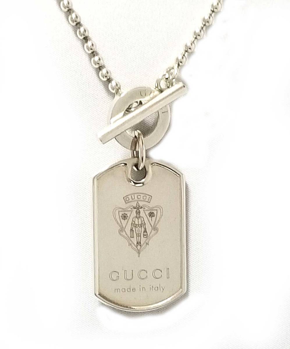楽天市場】グッチ ドッグタグ ネックレス メンズ ペンダント クレスト